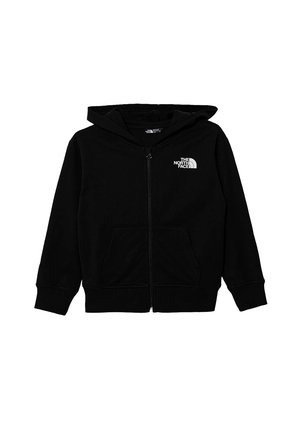 Felpa con zip - nero