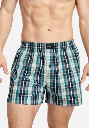 Jockey, BOXER WOVEN 2 P. PACK - Boxer shorts - lagoon plaid