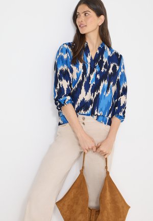 GEMUSTERTE  - Blusa - blau