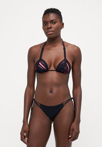 Agent Provocateur LATICIA - Bikiniyläosa - black/neon pink