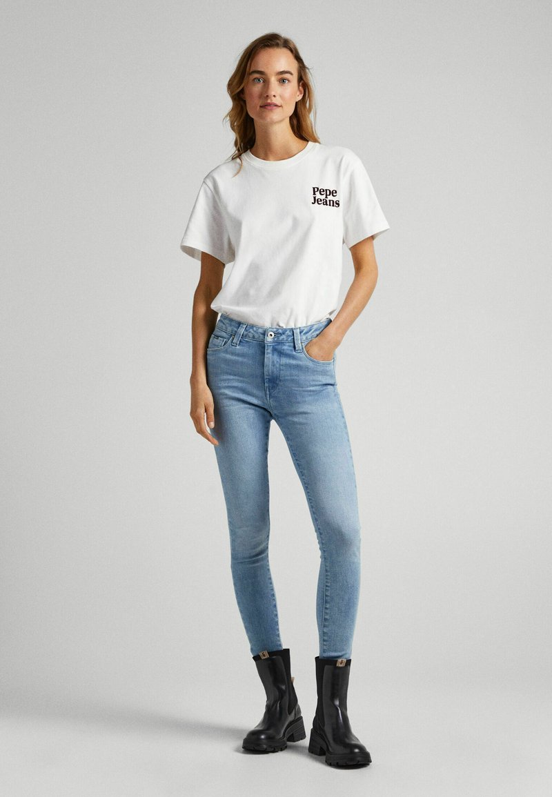 Pepe Jeans Slim fit jeans blauw denim/bluedenim