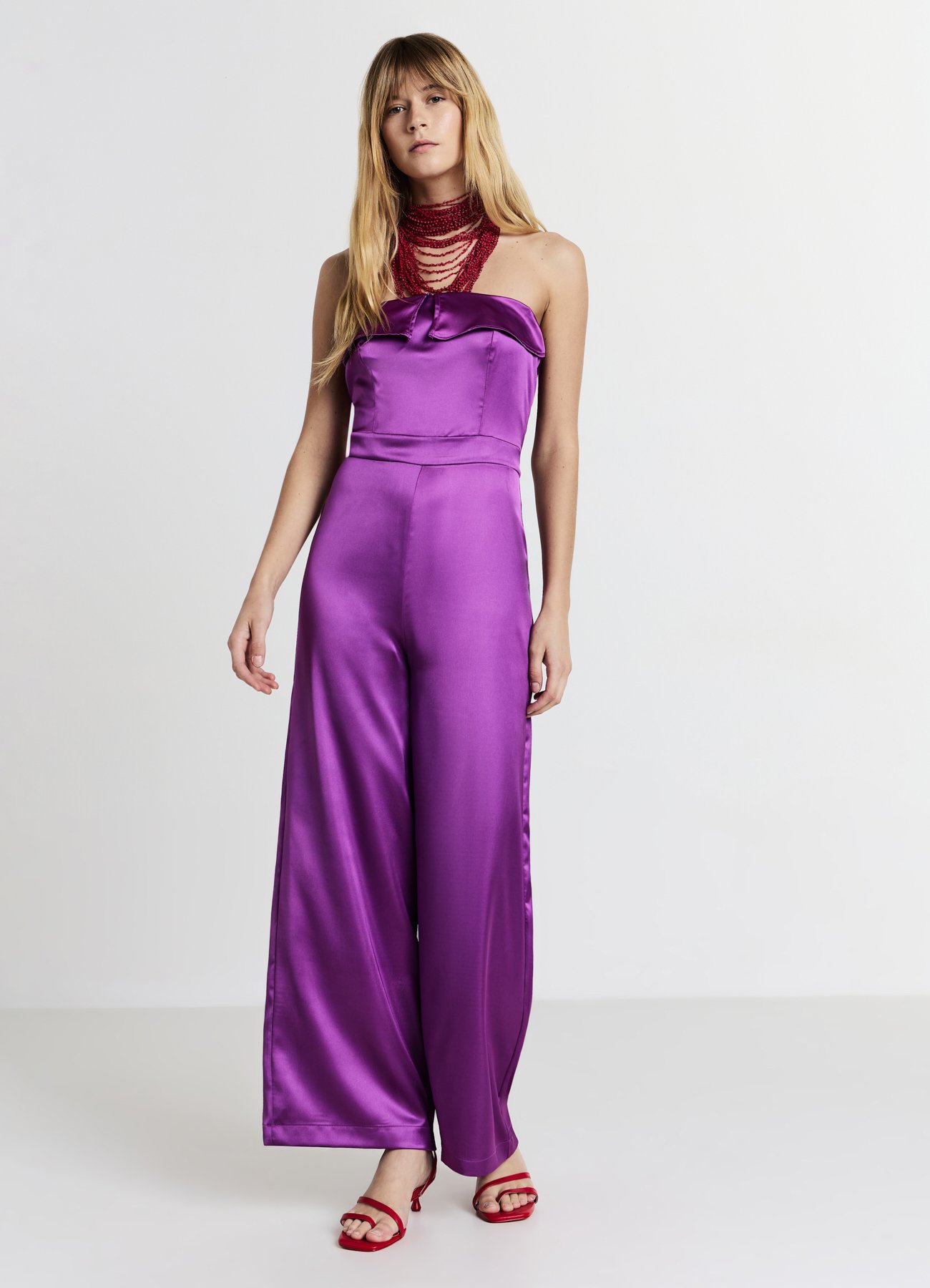 Calliope CON BALZA Tuta jumpsuit ciclamino/viola
