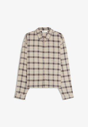 Bershka, LONG SLEEVE CHECK - SHIRT - Chemise - mottled brown