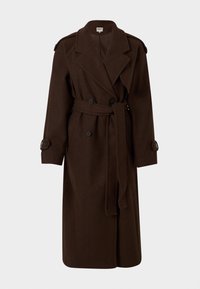 ONLDEAR TRILLION BELT - Klasičan kaput - chocolate brown melange