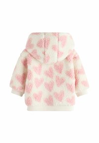 Next COSY REGULAR FIT - Fleecejakke - white pink heart print