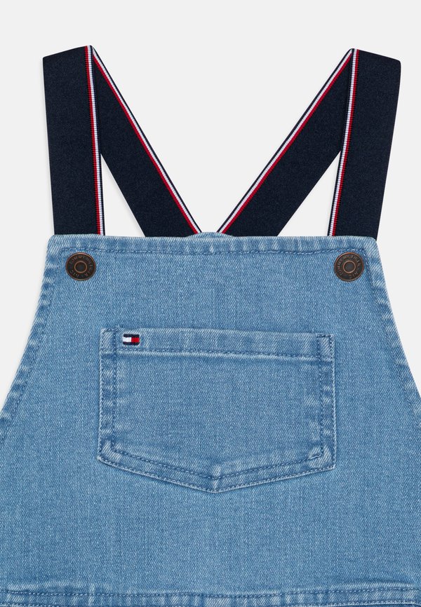 BABY DUNGAREE UNISEX SET - Long sleeved top - denim medium2