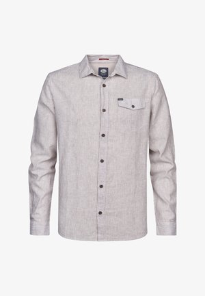 Petrol Industries, STRIPED ECLIPSE - Camisa - light tan