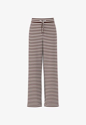 Pieces, PCLAYA WIDE PANTS - Панталони - chicory coffee/coconut milk