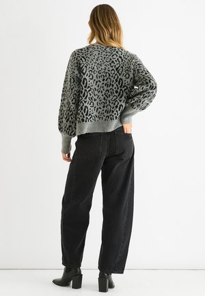 ANIMAL PRINT - Cardigan - grey
