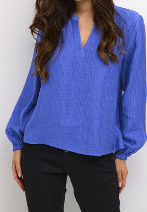 Cream Bluse - blue