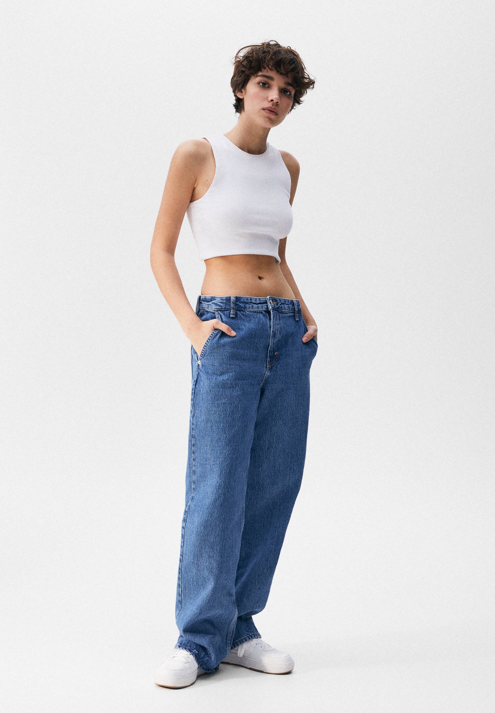 PULL\u0026BEAR BAGGY WITH SLASH POCKETS - Jeans a zampa - royal blue/blu reale -  Zalando.it