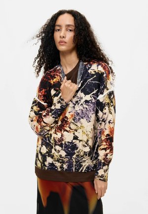 Desigual, CAMOUFLAGE PRINTED SWEATER - Jersey de punto - black