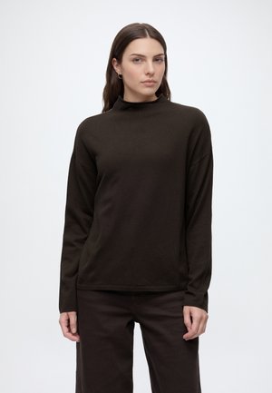 Marc O'Polo, STAND-UP COLLAR - Pullover - burnt coffee