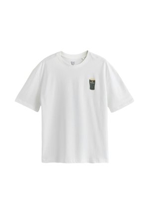 Next, REGULAR FIT - RELAXED FIT GUINNESS LICENCE T-SHIRT . - Nyomott mintás póló - white
