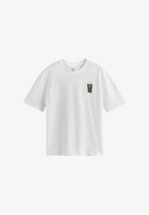 Next, REGULAR FIT - RELAXED FIT GUINNESS LICENCE T-SHIRT . - Nyomott mintás póló - white