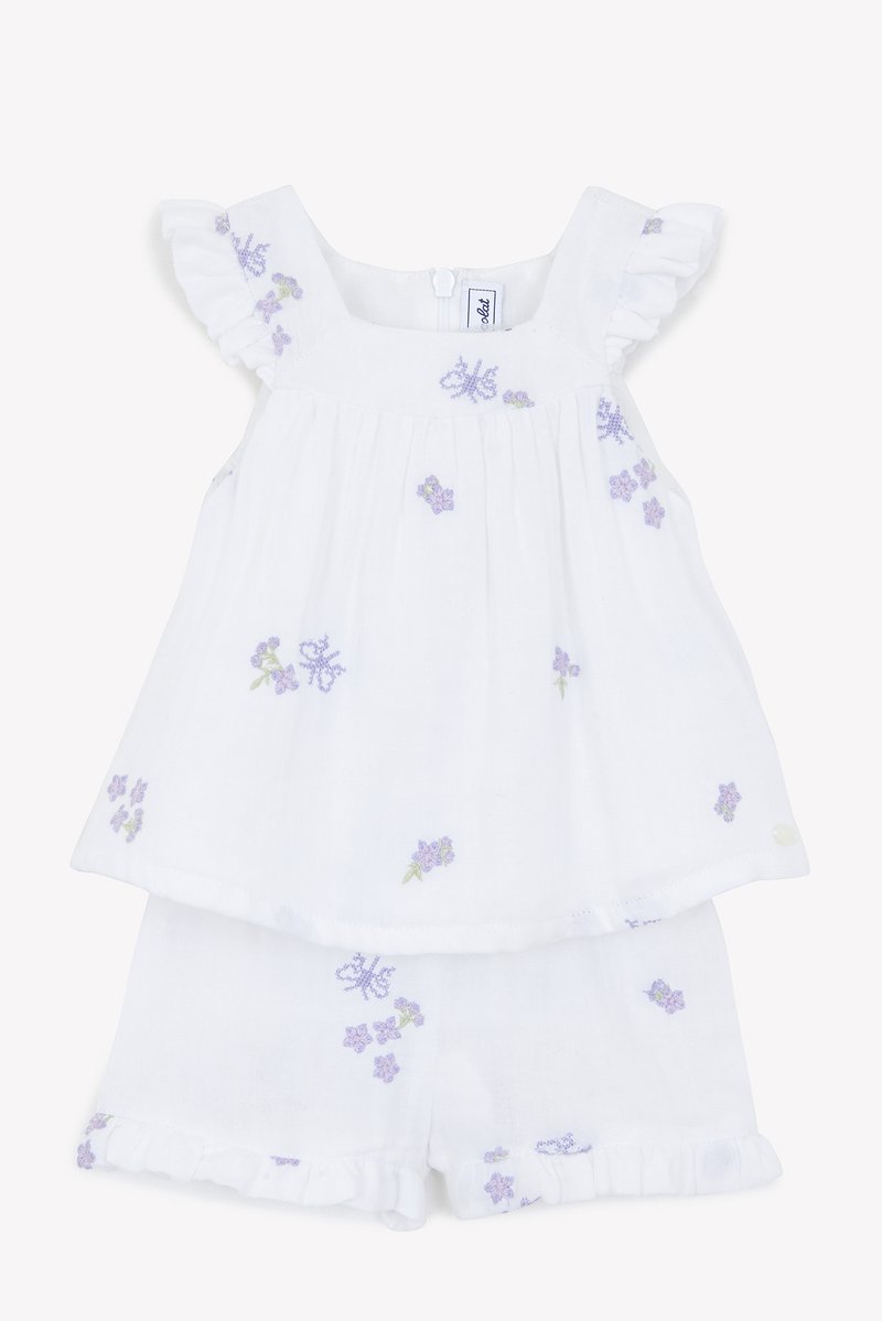 Tartine et Chocolat T-shirt print wit Tartine et Chocolat T-shirt print wit