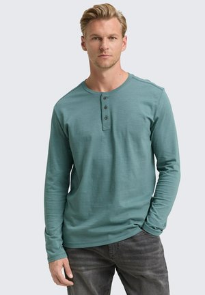 HENLEY LANGARM - Langarmshirt - deep bluish green