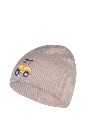 Sterntaler, BEANIE FAHRZEUG MIT FEINEN STREIFEN UNISEX - Beanie - beige