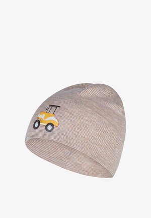 Sterntaler, BEANIE FAHRZEUG MIT FEINEN STREIFEN UNISEX - Beanie - beige