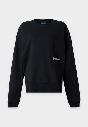 Karl Lagerfeld Jeans, RELAX SMOKE LOGO SWEAT - Φούτερ - black