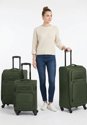 smartbox, EDITION 04 4 ROLLEN KOFFERSET 3-TEILIG MIT DEHNFALTE UNISEX SET - Set di valigie - slate-green