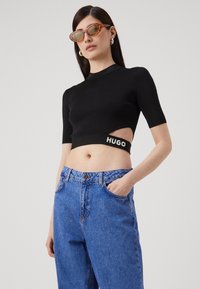HUGO LENI B - Pernera ancha - bright blue