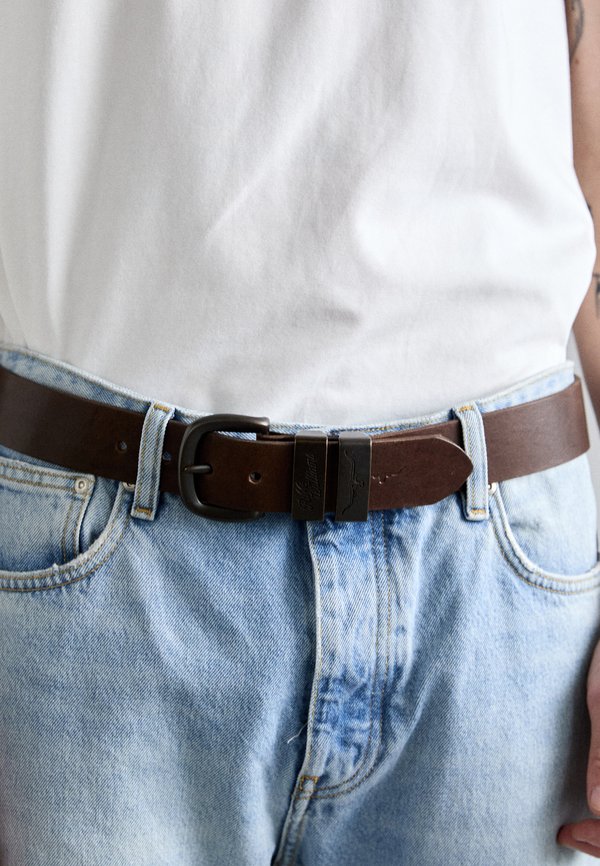 DROVER BELT - Gürtel - light chocolate