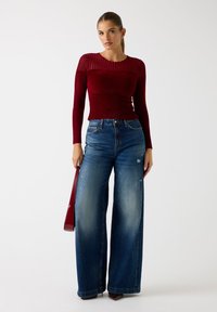 Guess PULLOVER - Maglione - dunkelrot