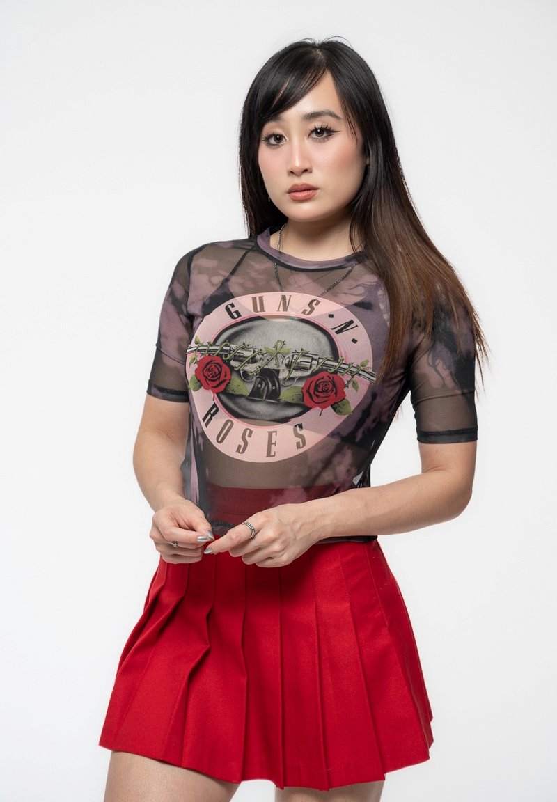 Paradiso Clothing GUNS N' ROSES PINK TINT BULLET LOGO - Print T-shirt - black