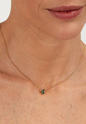 Live Diamond Ketting - grün- und gelbgoldfarben