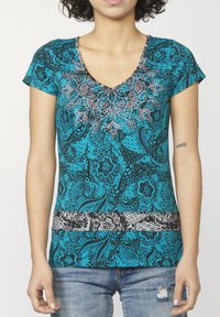 Koroshi Apdrukāts T-krekls - aqua