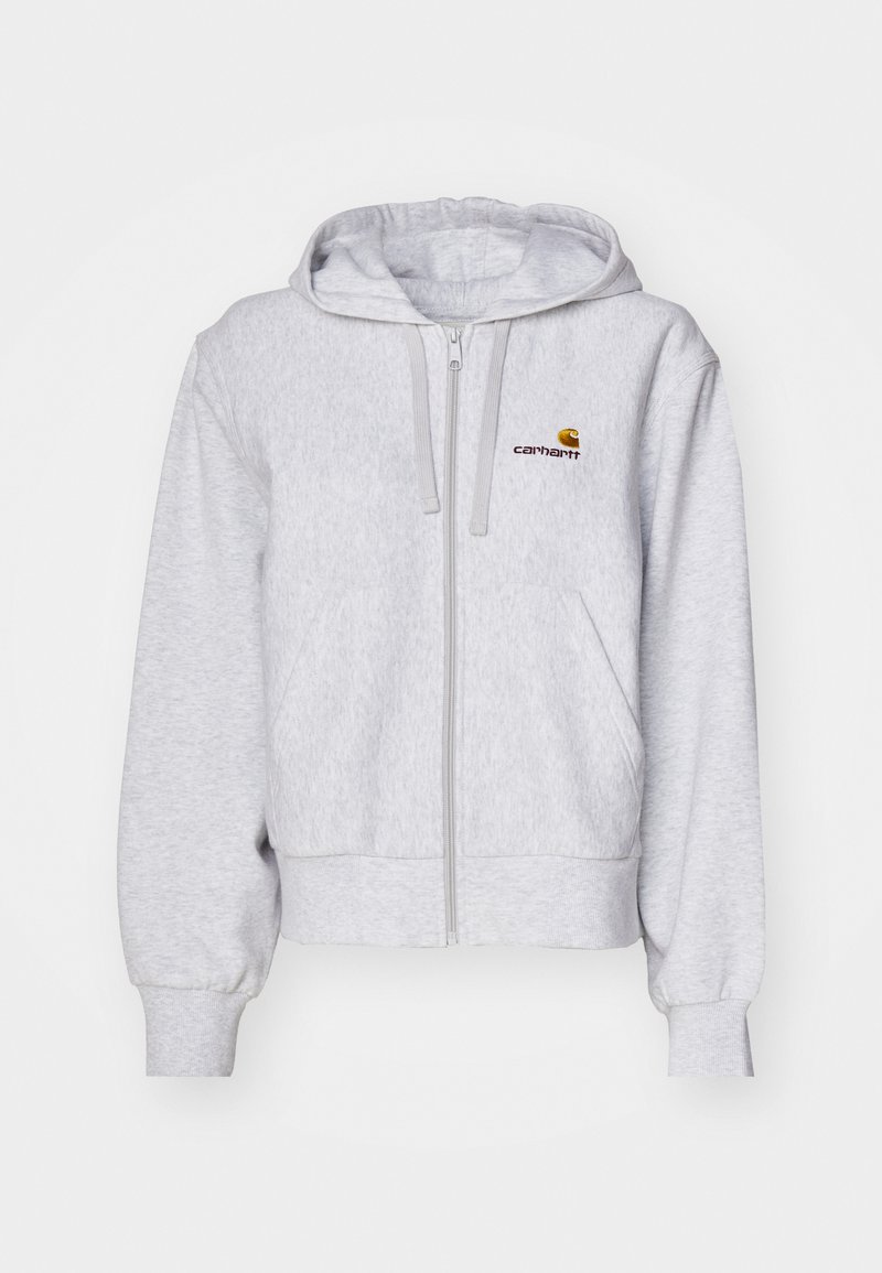 Sweat Polaire American Eagle Homme – Blanc/gris, Fermeture éclair, Taille LG – Neuf Avec étiquettes