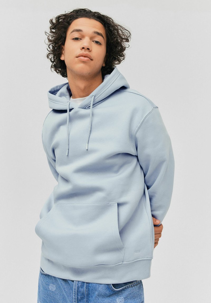 BZB UNI LOURD - Sweat à capuche - bleu clair