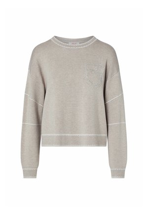LIU JO, LIU JO PULLOVER MIT STEPPNÄHTEN - Πουλόβερ - taupe