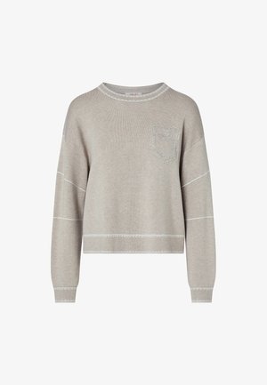 LIU JO, LIU JO PULLOVER MIT STEPPNÄHTEN - Πουλόβερ - taupe
