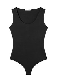 Body nero senza maniche con scollatura a giro e chiusure a scatto nell'area inguinale, taglia small di Terranova.