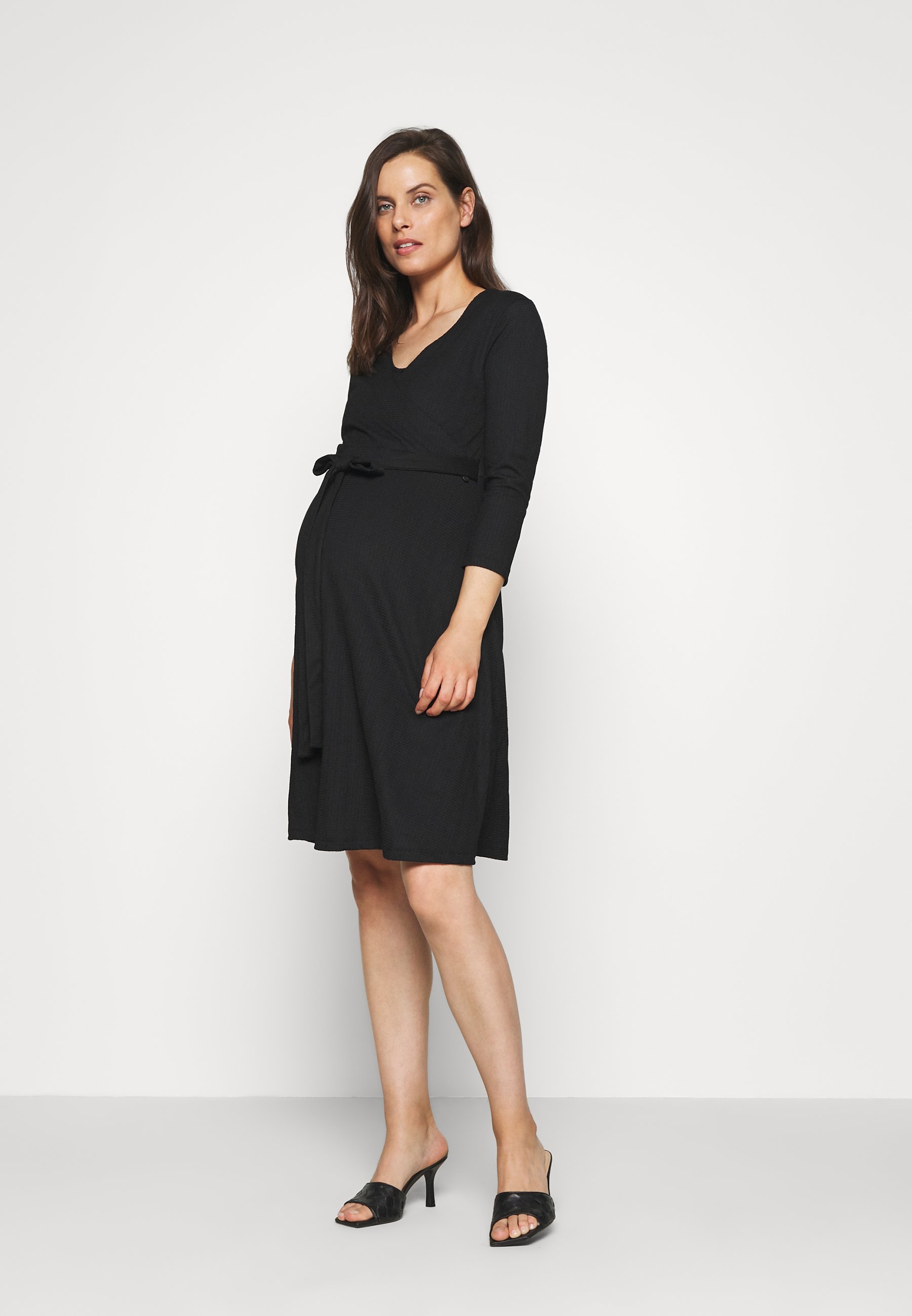 LOVE2WAIT DRESS NURSING CRINCLE Jerseykjole black LOVE2WAIT DRESS NURSING GOTS - Jerseykjole - black