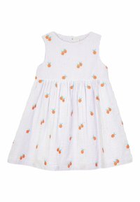 JoJo Maman Bébé EMBROIDERED REGULAR FIT - Jurk - lilac orange stripe