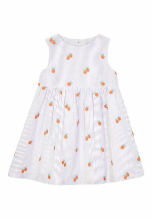 EMBROIDERED REGULAR FIT - Dnevna obleka - lilac orange stripe