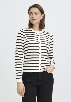 Chaqueta de punto - small white total ec stripe