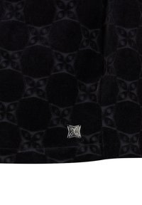 PEQUS CHEST LOGO MONOGRAM  - Vapaa-ajan kauluspaita - black