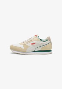 Valgt, warm white white canvas wild green