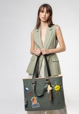 V73, SHOPPING TITA - Bolso shopping - beige