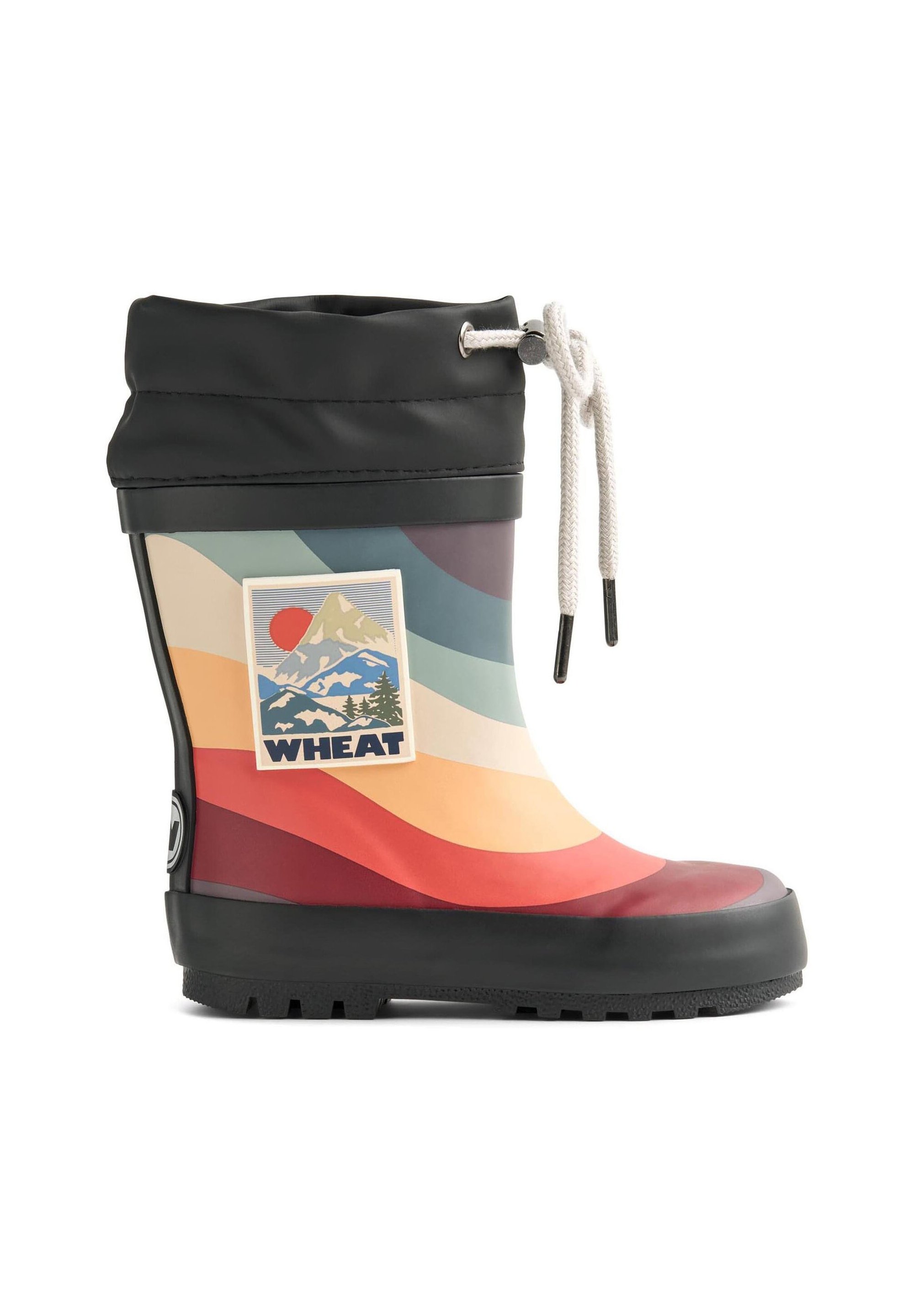 Wheat UNISEX Wellies rainbow waves/dark blue Zalando