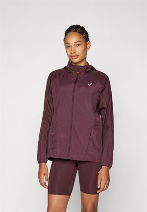 ASICS ROAD PACKABLE JACKET - Vjetrovka - dark currant