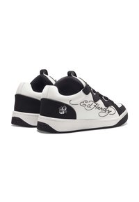 Ed Hardy LASERFLIP LOW LOGO - Skateskor - white black