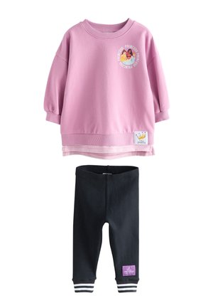 Next REGULAR FIT - DISNEY PRINCESS MOCK LAYER TOP AND LEGGINGS SET  - Sweatshirt - purple