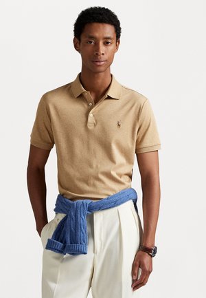 Polo Ralph Lauren CUSTOM SLIM FIT SOFT COTTON POLO SHIRT - Polo marškinėliai - classic camel heather