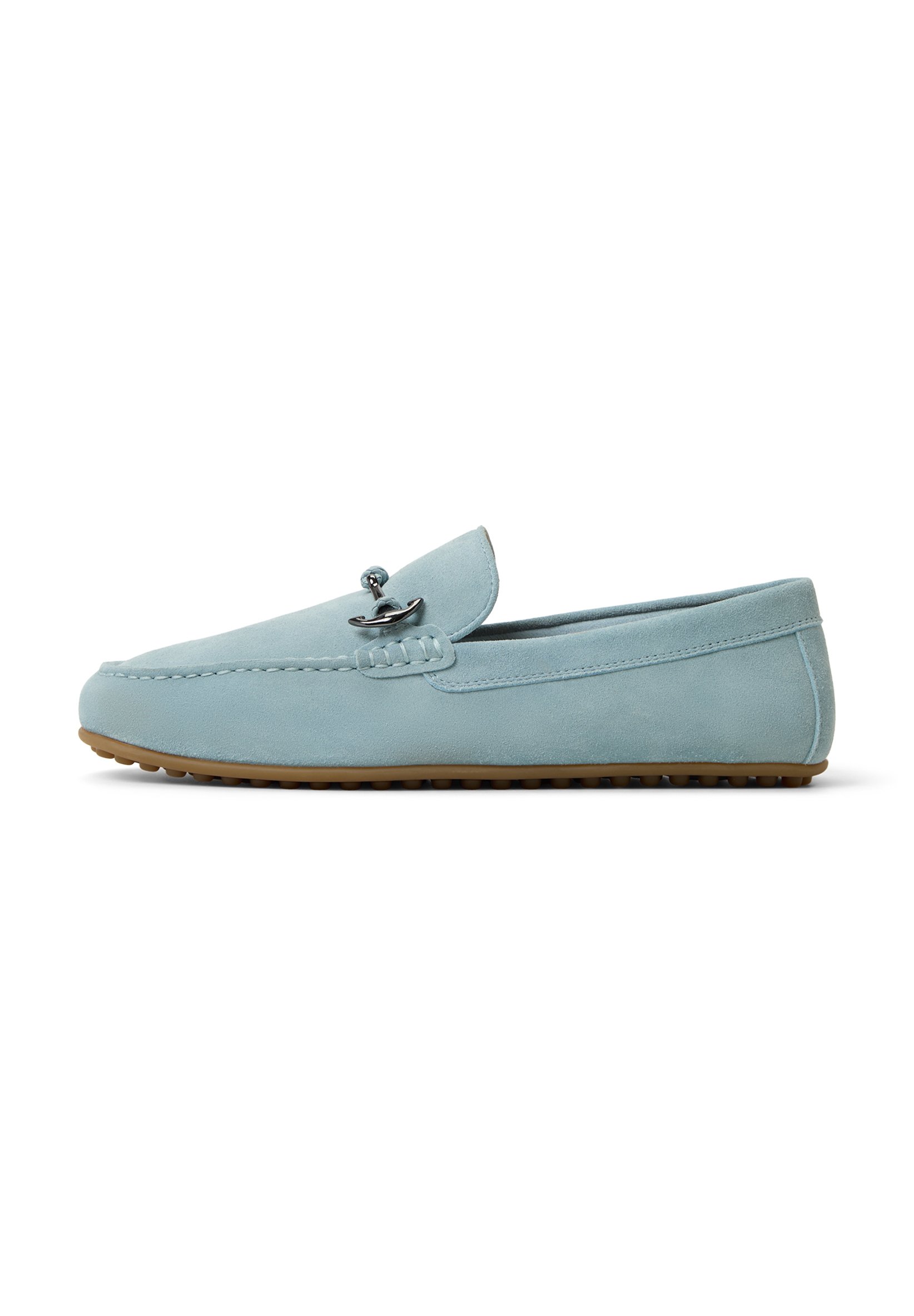 Aldo Light Blue Suede Braided Bit Loafers Aldo Suede Blue Casual Shoes for Men for sale | eBay main image 3