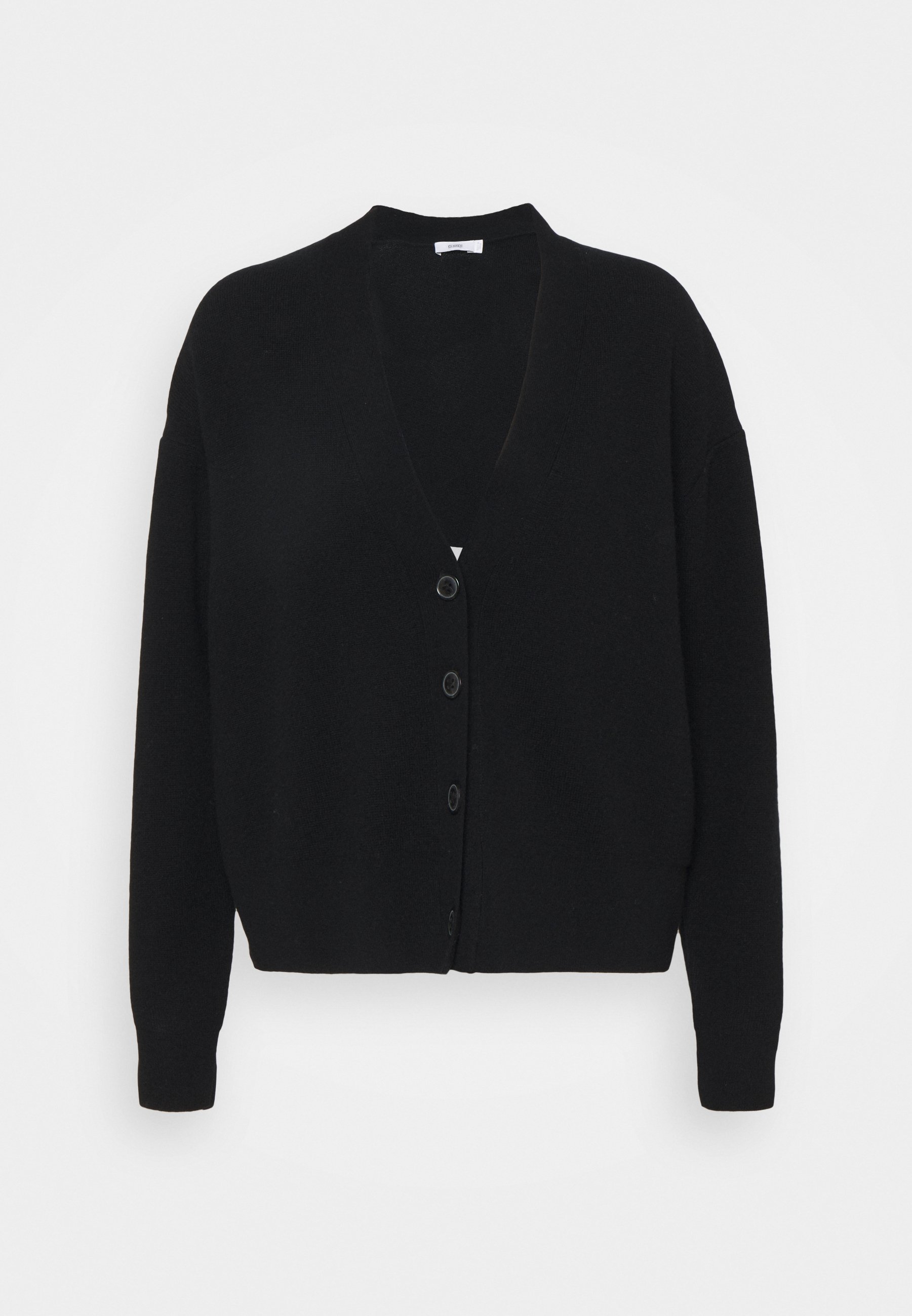 basic black cardigan